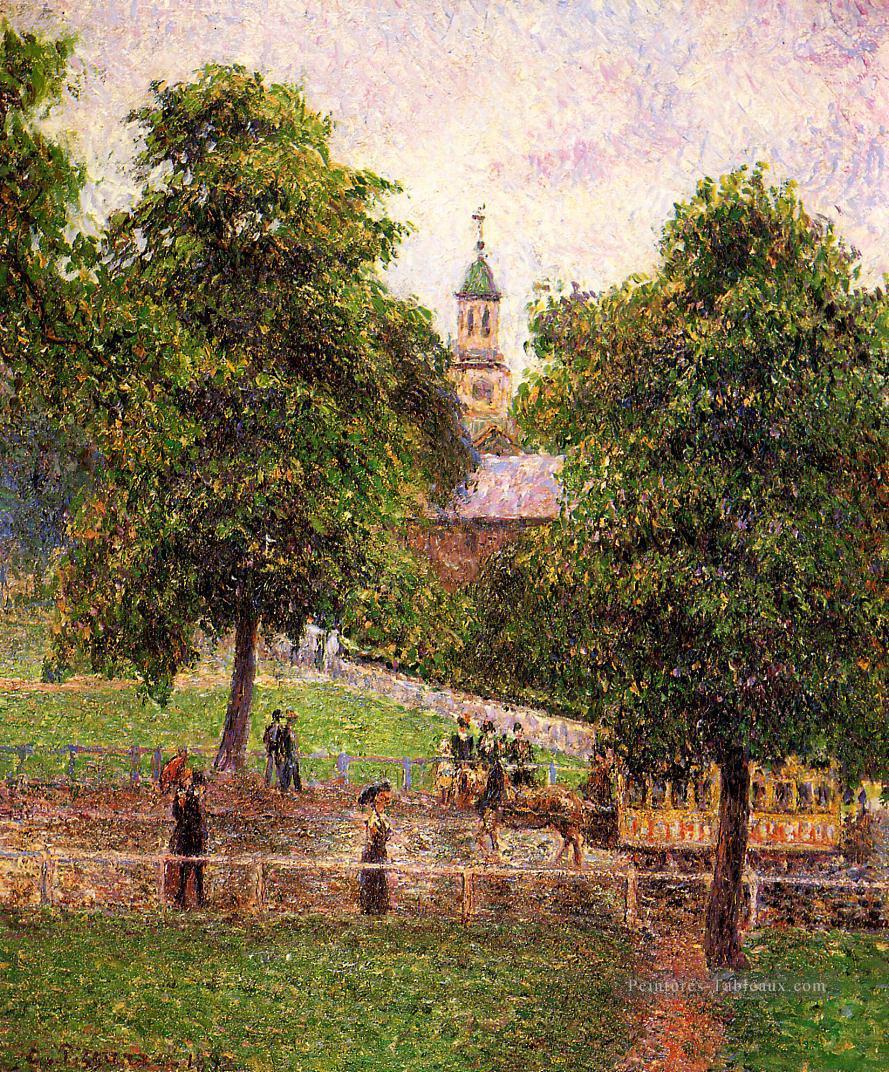 église à kew 1892 Camille Pissarro paysage Peintures à l'huile